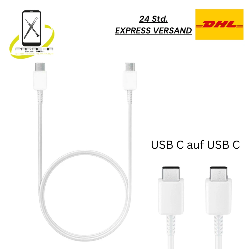 Original Samsung 25W Schnellladegerät USB-C Netzteil Ladekabel Adapter Stecker
