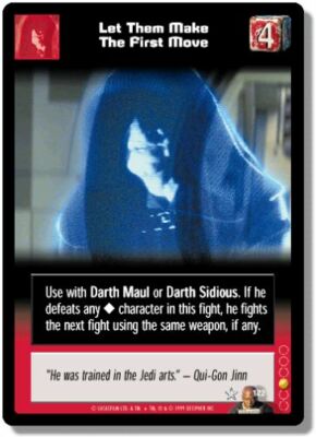 Star Wars Young Jedi CCG Jedi Council Let Them Make The First Move # 122