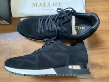 Mallet Almorah Suede Trainers Shoes Men Size 10UK 44EUR Black RRP 165£