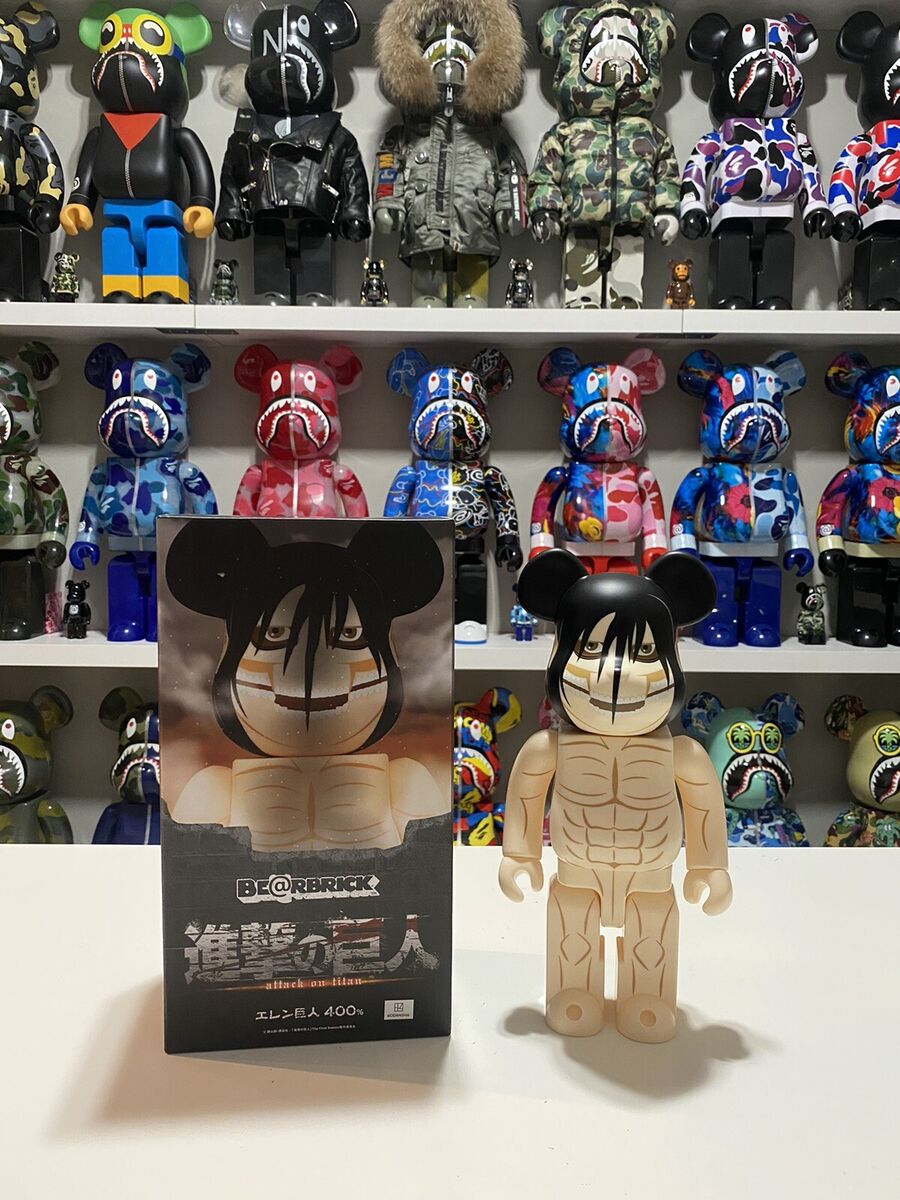 Attack On Titan 400% Eren Jaeger Bearbrick Medicom Toy Be Attack On Titan 400% Eren Jaeger Bearbrick Medicom Toy Be