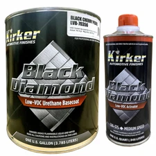 1 Gal Kirker Black Diamond Car Paint Black Cherry Pearl LVB-70356 Med Activator