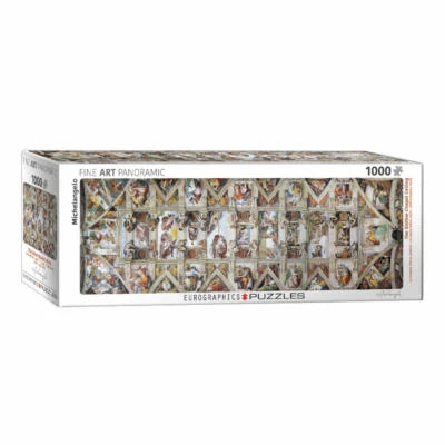 Eurographics Puzzle Decke der Sixtinischen Kapelle, 1000 Teile Panorama, 96x32cm