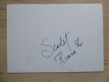 Scarlet Rivera violin Bob Dylan autograph signed 10x15 cm index card