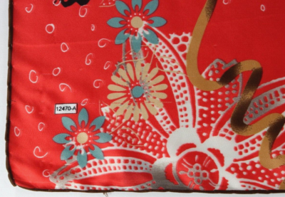 Foulard En Soie 100% Rimel - Imprimé Floral Multicolore - Fabriqué En Italie - Occasion Bon état