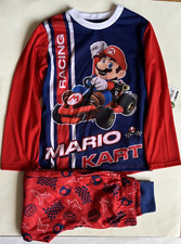 Nintendo Mario Kart Racing 2-Piece Long Sleeve Shirt  Pant PJ-Boy's Size 8 NEW