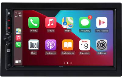 Dual 7  Media Receiver with Wireless Android Auto & Apple CarPlay