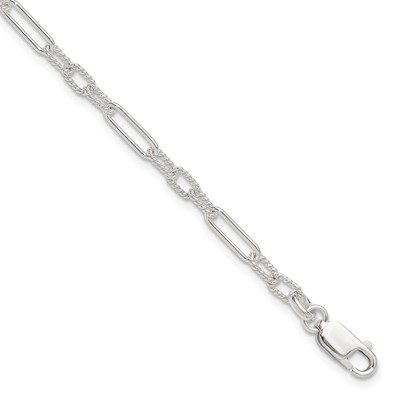 Silver Fancy Link Anklet QG1365