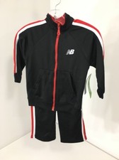 NEW BALANCE TODDLER BOYS TRACK SUIT BLACK/RED 2T NEW
