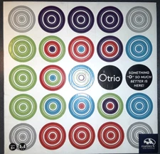 Otrio Marbles Brain Workshop Bamboo Wood Strategy Wooden Board Game VG+ Complete