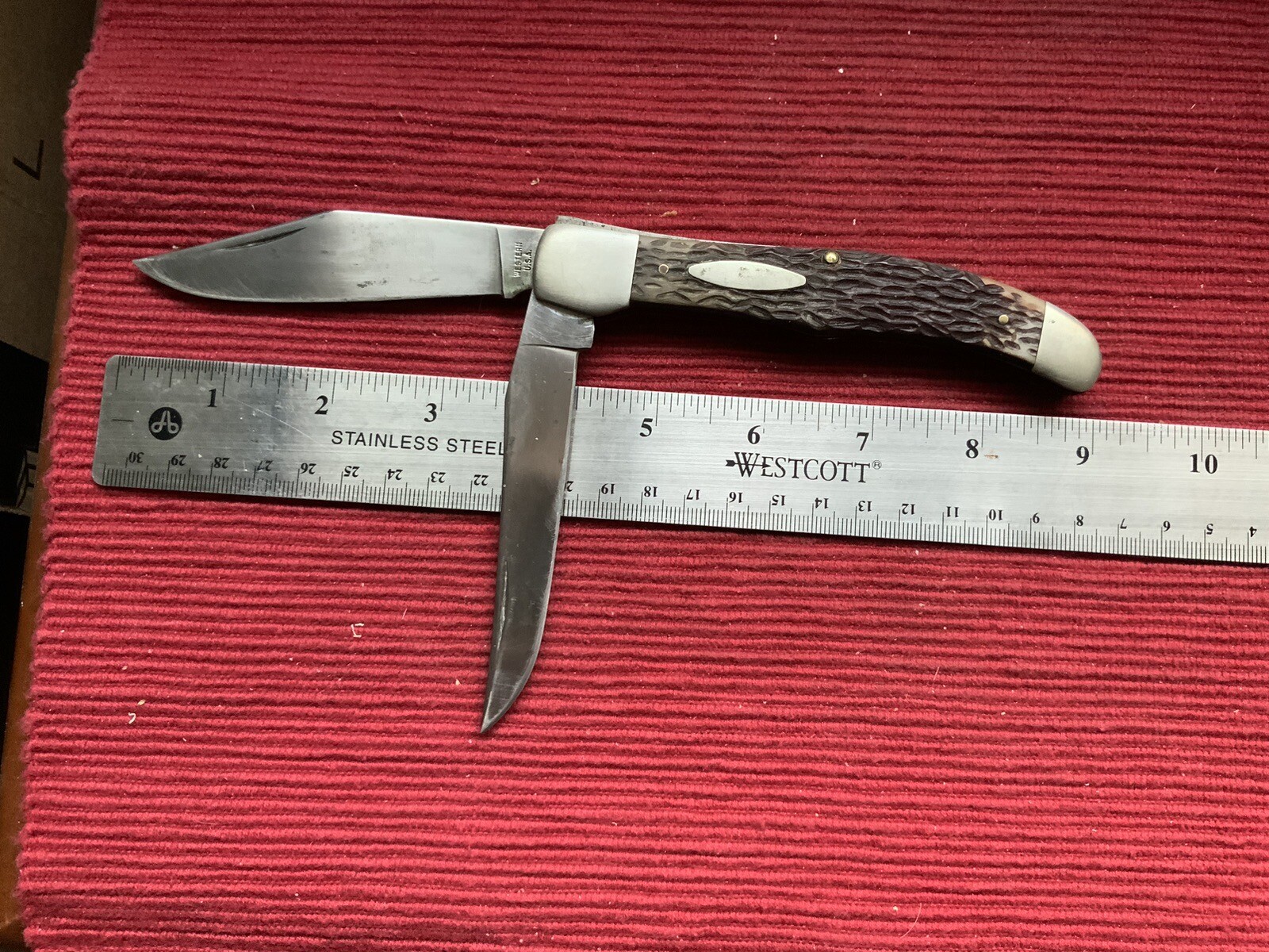 Vintage Western USA 062 Two Blade Folding Pocket Knife. eBay