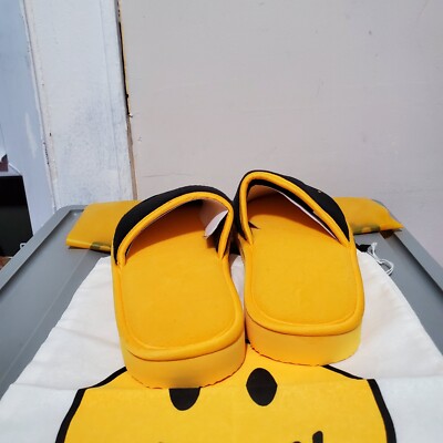 Drew House x Justin Bieber Mascot Slippers Yellow/Black S/M 