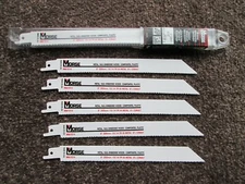 5 Pack M.K. Morse  8"-3/4-by-0.035-Inch 18 TPI Bi-metal Reciprocating Saw Blade