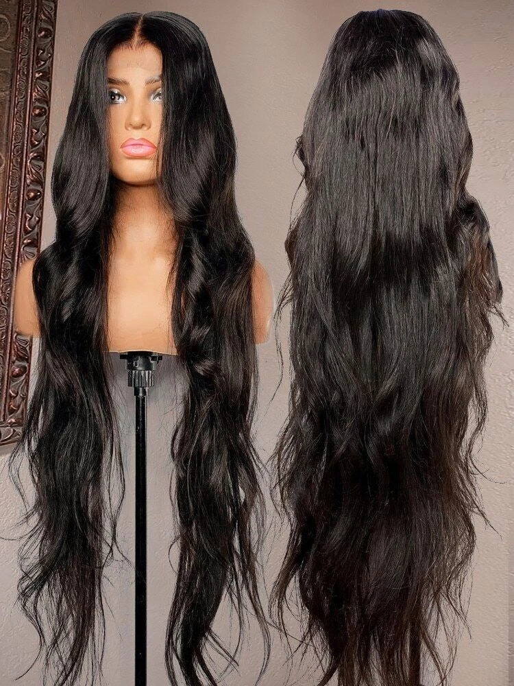 40 Inch Body Wave Lace Front Wig for Women Brazilian Human Hair Wigs  PrePlucked