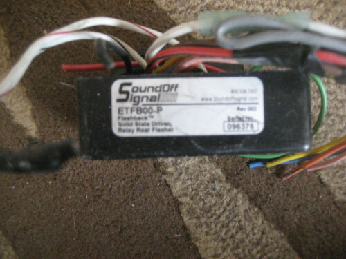 Sound-Off Flashback Solid State Driven Relay Rear Flasher ETFBOO-P Police Fire - Picture 1 of 2
