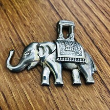 STERLING SILVER ELEPHANT SIGNED LANG PIN BROOCH 11.9g 925 DESIGNER VINTAGE