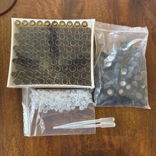 100pc Essential Oil Bottles with Stoppers  Lids . 5ml