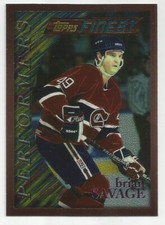 BRIAN SAVAGE 1995-96 TOPPS FINEST CARD NM-MT+/NM-MT CONDITION