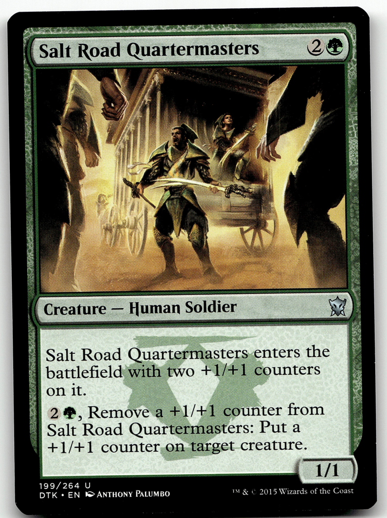 Salt Road Quartermasters 2x FOIL DTK MTG Dragons of Tarkir Uncommon MINT green Salt Road Quartermasters 2x FOIL DTK MTG Dragons of Tarkir Uncommon MINT green