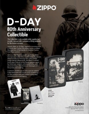 Zippo Limited Edition Lighter Celebrates D-Day's 80th Anniversary