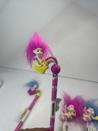 ✨ Vintage Applause NWT Magic Trolls Babies Pencils With Toppers Must See✨ - Picture 8 of 13