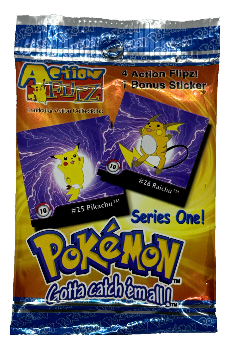 1999 Pokémon Artbox Action Flipz Series One Factory Sealed Booster