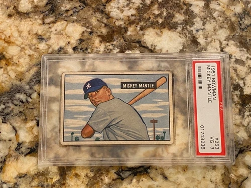 Mickey Mantle 1951 Bowman RC #253 NY Yankees Iconic HOF Rookie PSA 3 Centered