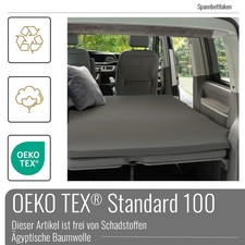 Spannbettlaken VW California OCEAN T6.1/T6/T5 Camper Van Faltbett OEKO-TEX grau