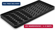 Silicone Sink Tray Kitchen Sponge Holder Soap Caddy Black Kitchen Sink Organiz