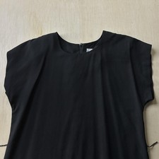 Periwinkle Dress Womens 16 Black Short Sleeve Round Neck Shift Midi Work Dolman