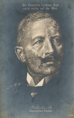 GERMAN KAISER WILHELM II ANTIQUE REAL PHOTO POSTCARD RPPC