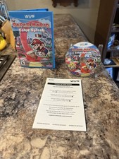 Paper Mario Color Splash Nintendo Wii U CIB Disc Is VG Plus-LN Minus See Pics