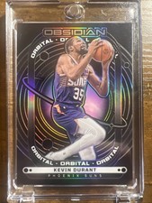 Kevin Durant 2024-25 Obsidian: Orbital Electric Etch Black Flood /125 - Suns