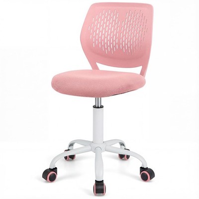 Kids Desk Chair, Children Study Chair w/Adjustable Height, Low Back, Swivel R...