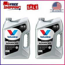 2 Pack, Valvoline Advanced Full Synthetic 0W-20 Motor Oil 5 QT 55.68 per gallon