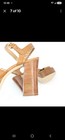 Michael Kors Womens Jessie Sandals Brown Platform Heels Buckle Eyelet 6 5  New — photo 5