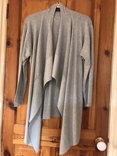 Image of Kaleidoscope Women's Waterfall Cardigan Size 14 Grey Metallic Shimmer BNWT