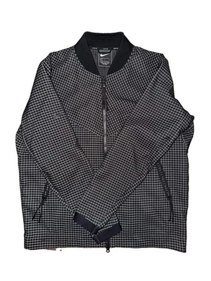 Nike Tech Pack Grid Bomber Jacket Size Large Black Checkered - Image 1 of 4