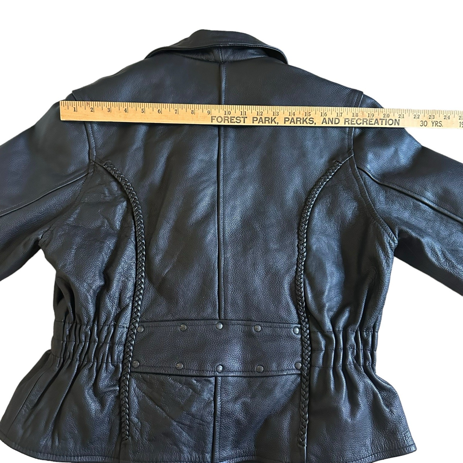 Bikers Dream Apparel Women L Black Leather Motorcycle Jacket Thinsulate Quilted