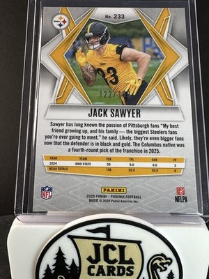 2025 Panini Phoenix - Rookies Jack Sawyer #233 Blue Winter /199