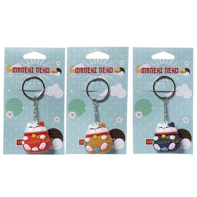 5055071765773 Brelok do kluczy - Kot Szczęściarz Maneki Neko Puckator