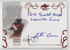 2016 Leaf Trinity Signatures Red 23/25 Leonte Carroo #A-LC1 Auto d4k