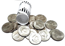 5 Brinks Wrapped Kennedy Half Dollar Rolls Mixed Years Circulated/BU Unsearched