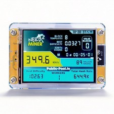 NerdMiner V2 ESP32 Solo Bitcoin Miner 2.8 LCD Display USB BTC Lottery Miner Kit