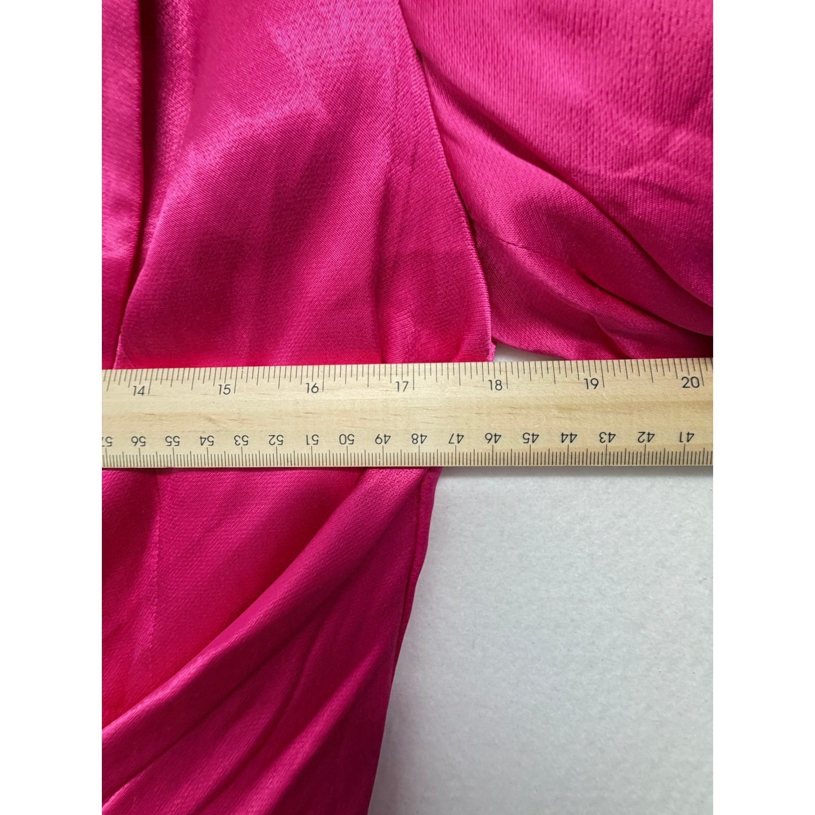 Zara Satin Effect Tied Blazer Jacket Fuchsia Pink Party Event M NWT NEW image 6