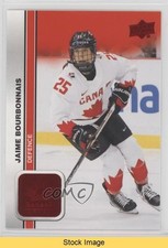 2023 Team Canada Juniors Women's WC Red Foil Jaime Bourbonnais #49 READ 4om
