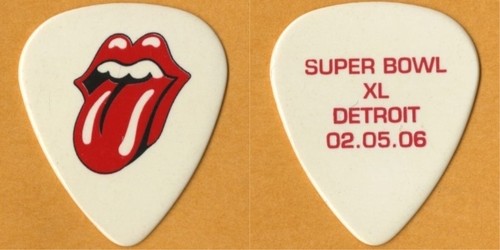 Rolling Stones 2006 A Bigger Bang - 02/05 Super Bowl XL Halftime Guitar Pick