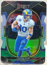 Cooper Kupp 2022 Panini Select - Black & Green Prizm Die-Cut #8