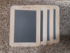 LOT OF 4 Slate Chalkboard Handwriting LEARNIN...
