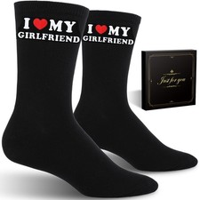 Valentine's Day Gifts for Him I Love My Wife Funny Socks I Love My Girlfriend