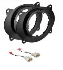 6x9 to 6.5-Inch Speaker Install Adapter Plates with Harness for Compatible